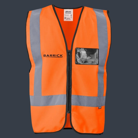 Hi-Viz Reflective Full Zip Vest