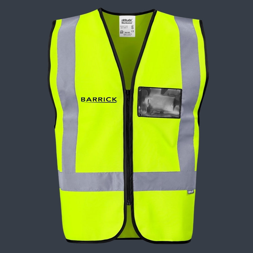 Hi-Viz Reflective Full Zip Vest