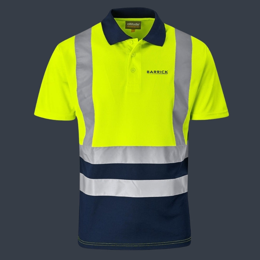 Two-Tone Hi-Viz Reflective Golf Shirt