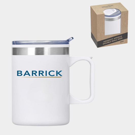 Kooshty Angelo Stainless Steel & Plastic Double-Wall Mug – 360ml